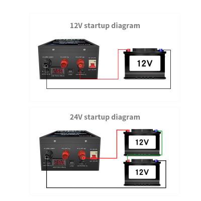 China Multifunctional 12/24v passenger car high power 210000mah diesel vehicle jump starter for heavy duty tractor and truck for sale