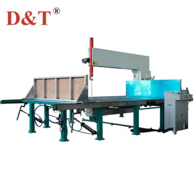 China Foam Machinery D&T High Precision Automatic Vertical Foam Cutting Machine Single / Double Side Cutting for sale