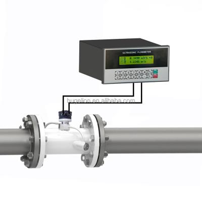 China 4-20mA Flow Meter Water Pipe Ultrasonic Flow Meter Steel Ultrasonic Flow Probe for sale