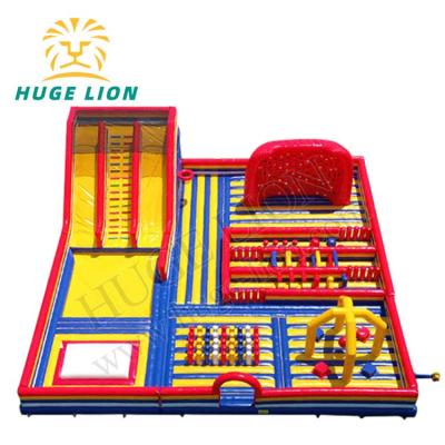 China Large Waterproof Custom Inflatable Theme Park Adults Sports Inflatable Bouncer Castle for sale