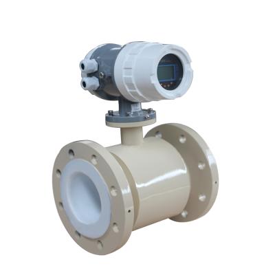 China Sanitary PTFE/PFA/F46/Neoprene/Polyurethane DN50 PTFE Liner Electromagnetic Flow Meter Water Flow Meter For Custom for sale