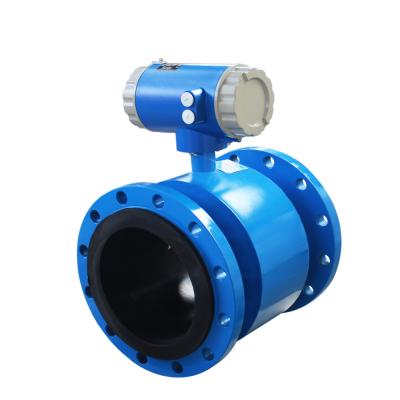 China PTFE/PFA/F46/Neoprene/Polyurethane DN200 Flow Meter Rubber Electromagnetic Waste Water Flow Meter 4-20ma LCD Digital Flow Meters for sale