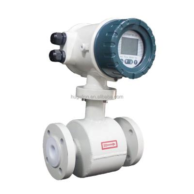 China PTFE/PFA/F46/Neoprene/Polyurethane DN50 DN25 Electromagnetic Cement Grout Slurry Flow Meter Manufacturer China for sale