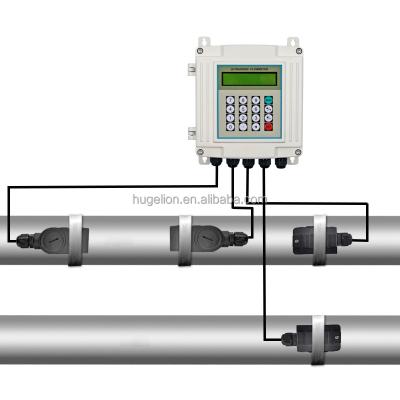 China Steel Clamp On Ultrasonic Btu Meter Flow Energy Meter Ultrasonic Meter New Design For Liquids for sale