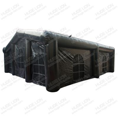 China Halloween Waterproof Large Black Inflatable Tent Advertising Vinyl Party Tent Custom for sale