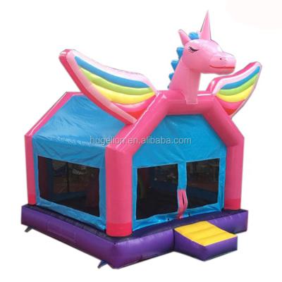 China New Design Waterproof Unicorn Inflatable Bouncer Kids Bouncy Hide On Sale for sale