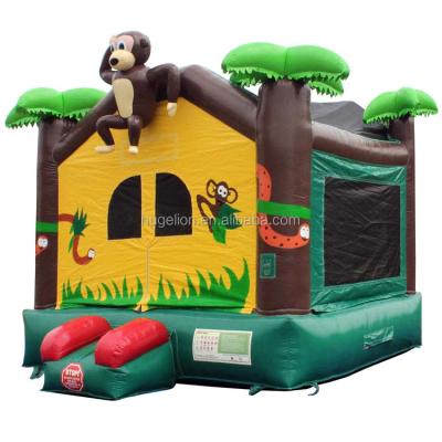 China High quality waterproof china jungle coconut tree inflatable bouncer, monkey bounce house for sale