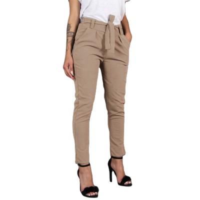 China New Fashion Office Ladies High Waist Casual Thin Pants Breathable Chiffon Trousers For Women for sale