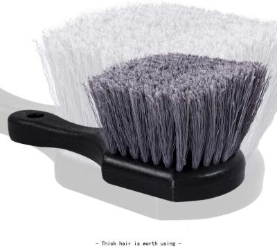 Chine Poignée courte 120mm de brosse de station de lavage de poil de doux de la jante 55mm de voiture à vendre