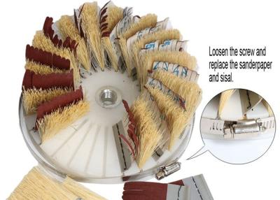 China Sisal Emery Cloth Industrial Roller Brush para el pulido de pulido en venta