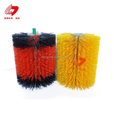 China Cleaning And Message Nylon PP Cow Body Brush With Motor for sale