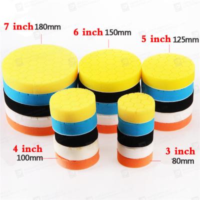 China 100g 4 Inch Auto Buffing Pads 5 Piece Wax Buffing Pad Set for sale