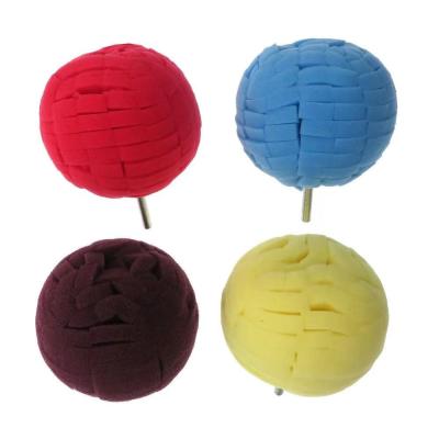 China 80Mm Car Polishing Sponges Wheel Cleaning Ball Shaped For Waxing Job for sale