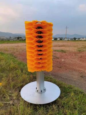 China Massage Stand On Land Cow Body Brush 550mm Yellow for sale