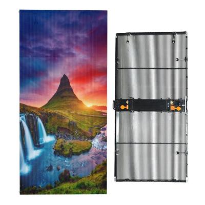 China 1000X500MM Shopping Mall Advertising Display Screen Indoor Transparent Led Video Wall Panel for sale