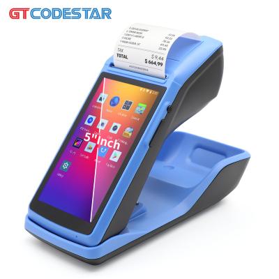 China New Cheap Handheld Capacitive POS Mobile Terminal Cash Registers Pdas POS Touch Screen Android Receipt Printer Machine Price for sale