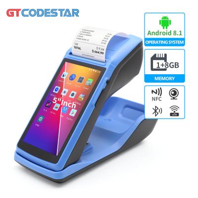 China Mini POS Mobile POS Systems Cheap Mobile POS Terminal Android Handheld Capacitive Touch Screen Payment Terminal Printer POS for sale