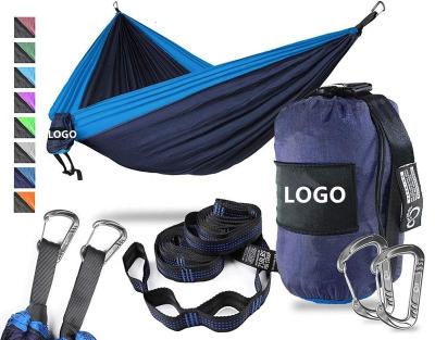 China 2018 Newest Convenient Hammock Professional Custom Color 210T Nylon Parachute Ripstop Printed Hammock for sale