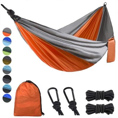 China Convenient LOW MOQ Fast Delivery Custom Double And Single Travel Lightweight Camping Hammock Outdoors for sale