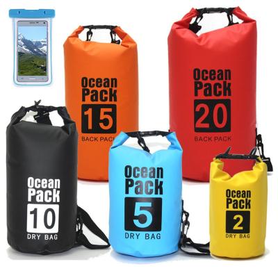 China Outdoor Activity LOGO Waterproof Ocean Pack Custom DryBag, High Quality Ocean Pack PVC Drybag 2L-30L Dry Bag for sale