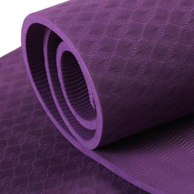 China Hot Sale 1830*610*10mm Eco-friendly High Density Anti-tear Exercise NBR Non-slip Yoga Mat With Carrying Strap for sale