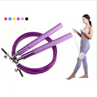 China Wholesale Home Gym Workout Equipment Adjustable Rope Length Mini Set OEM Fashion Custom Weighted Fitness Supporting Adjustable Speed ​​Jump Rope for sale