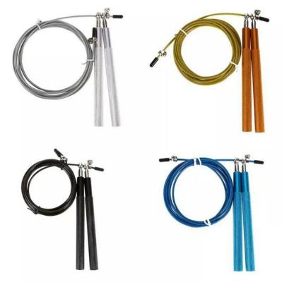 China Length Adjustable Professional Aluminum Handle Rope Fast Speed ​​Jumping Rope High Jump Rope For Fitness for sale