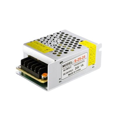 China BZX CCTV Camera Led Changeover Power Supply 24V 1A 25W Power Supply For Lighting Printer CCTV Camera Control Systems for sale