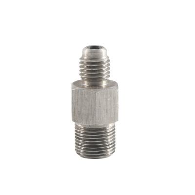 China brass / steel mating fitting hexagonal pipe fittings automotive male connector 5/16-18 for sale