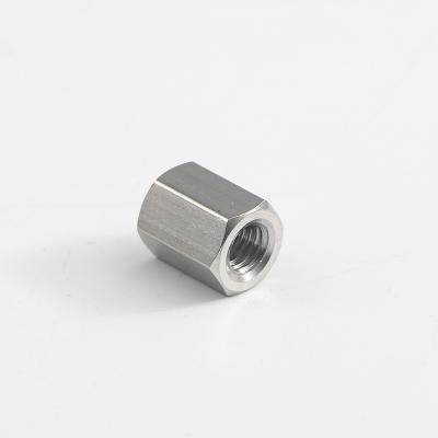 China High Quality M6X12.5 Long Building Metal Nut Hex Nut Stainless/Carbon Steel Coupling Hex Nut for sale