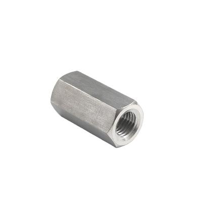 China Building Metal Stainless Steel Long Hex Nuts Machine Production Connecting Long Hex Nut Hex Nut for sale