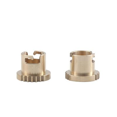 China OEM Processing Snap Round Connection Fittings Brass Handwheel Reduction Valve Parts for sale