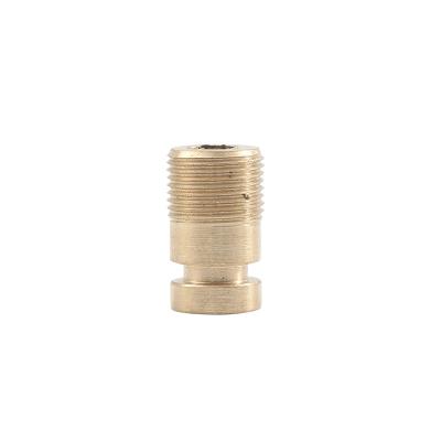 China Threaded Quick Connecting Hex Pipes Brass Air Duct Connector Plug Connector Brass Pneumatic Tube Fittings Round for sale