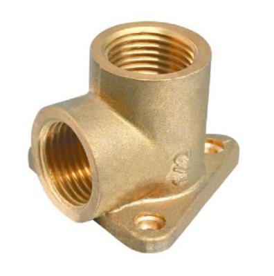 China Brass Elbow Fitting Nipple Tee With Double Thread Equal for sale