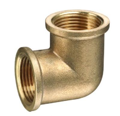 China 90 Degree Female Elbow Brass Mating Connector Copper Equal for sale