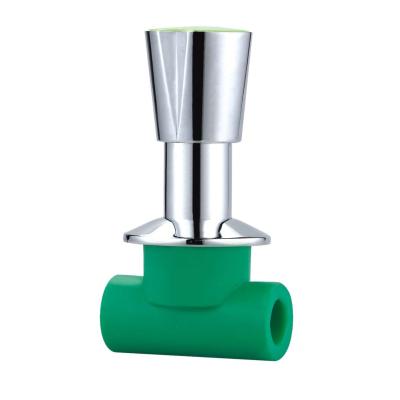 China General ppr conceal valve hot water pipe beverage water pipe stop valve for sale