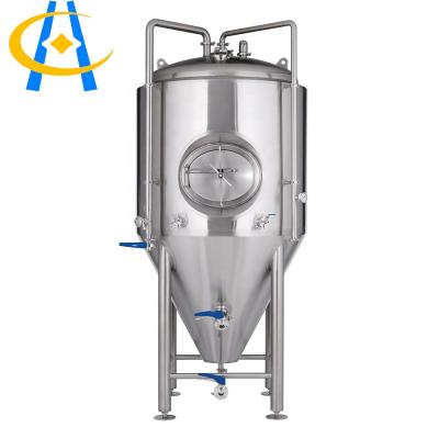 China Brewpub Beer Brewery Restaurant 2021 Design China Manufacturer NEW 5000 Liter Stainless Steel Dimple Jacket Rennet Conical Fermenter For Micro Brewery for sale