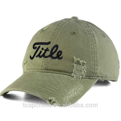 China Custom Embroidery JOINT Logo Dad Hats Distressed Baseball Caps Distressed Dad Hat for sale