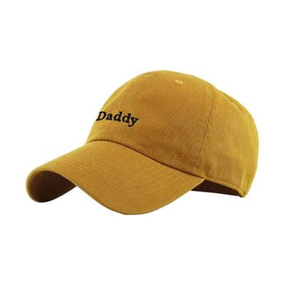 China 100% Brown Unstructured Dad Hat Dad Hat COMMON Bulk Cotton Low Profile Manufacturer for sale