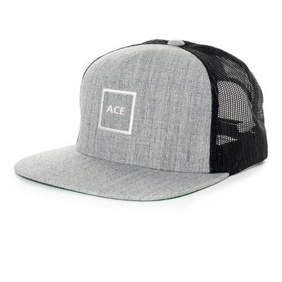 China JOINT Custom 5 Panels 100% Acrylic Gray Mesh Trucker Snapback Caps Hat for sale