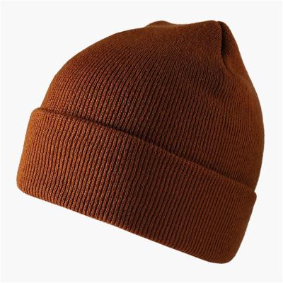 China Winter COMMON Ski Hats Brown Beanie Hat Warm Beanie Skull Cap High Quality Fashion for sale