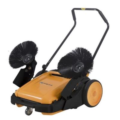 China Unpowered street cleaning hand powered industrial floor cleaning machine vacuum road sweeper withlow price for sale