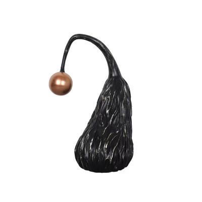 China New Design Golden Globe Resin Squash Room Sale Office Study Model Living Room Simple Modern Eggplant Decoration for sale