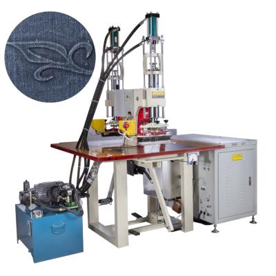 China Garment Shops 8kw High Frequency Oil Pressure Leather, PVC, Fabric PU High Frequency Logo Embossing Machine for sale