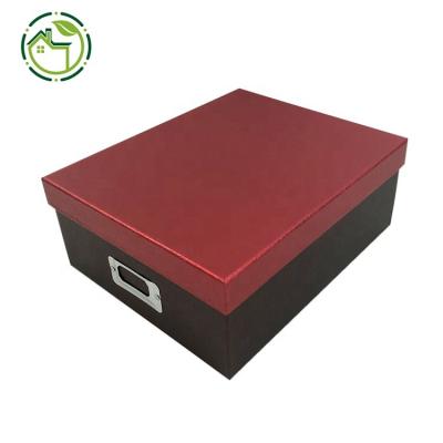 China Viable Manufacturer Desktop Storage Organizer Flip Style Paper Box Cardboard Box Custom Reused Storage Box A4 for sale