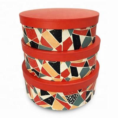 China Handmade Maker Custom Design Craft Eco - Friendly Paper Box Round Hat Box Cardboard Flowers Gift Packaging Boxes for sale