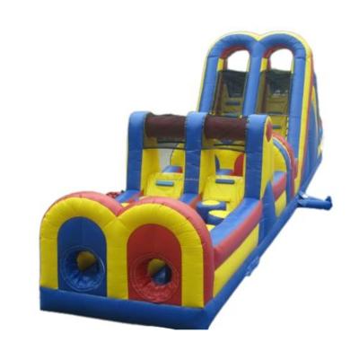 China Outdoor Popular Double Lane Inflatable Obstacle Race Inflatable Comb Comb Inflatable Obstacle Course For Competition for sale