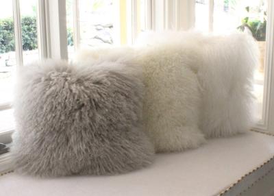 China Warm Genuine Tibetan Mongolian Fur Pillow Mint Green 16