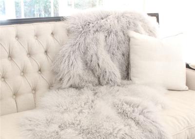 China Hide Pelt Mongolian Sheepskin Rug Comfortable Warm For Sofa Throw Covers for sale