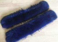Cina Accessori blu della disposizione del cappotto del procione del collare 100% della pelliccia del procione grandi del collare reale della pelliccia in vendita